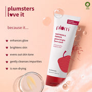 Plum Goodness Saffron & Papaya Glow Bright Face Wash (100 ml) - Pack of 2
