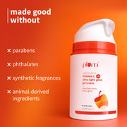 Plum Goodness 1% Vitamin C Ultra-Light-Glow Boosting Gel Cream For Glowing Skin