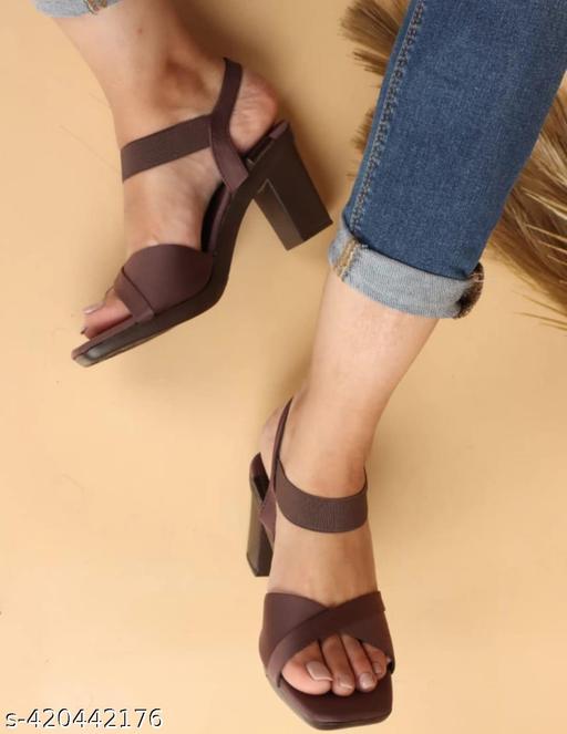 Afuzi New Stylish Girl’s Heel Comfortable and Fashionable Out Door Sandal's For Light Weight Casual Fashionable For Women/Girls Sandal For Women Pich
