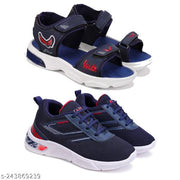 Bersache Comfortable Trendy Outdoor Casual Sandals for Boys Pack of 2
