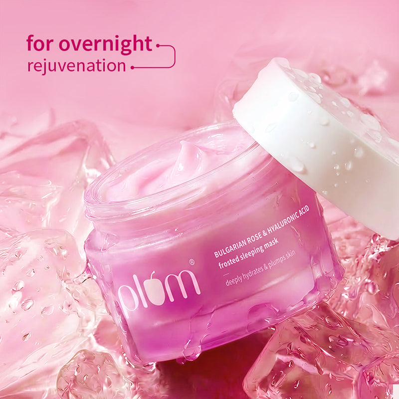 Plum Goodness Bulgarian Rose & Hyaluronic Acid Frosted Sleeping Mask