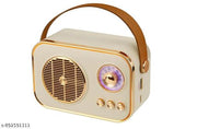 Luxe Vintage Bluetooth Speaker - Loud Audio & Classic Retro Look for Office & Desktop