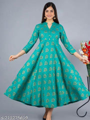 Women Embellished Viscose Rayon Anarkali Kurtis