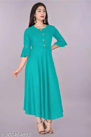 Long Sleeve  Kurti - Classic Ethnic Style For Traditional Events