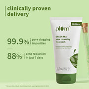 Plum Goodness Green Tea Pore Cleansing Face Wash For Oily & Acne-Prone Skin | 150 ml