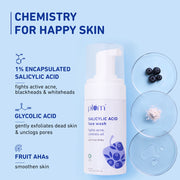 Plum Goodness 1% Encapsulated Salicylic Acid Foaming Face Wash For Acne-Prone Skin (110 ml) - Pack of 2