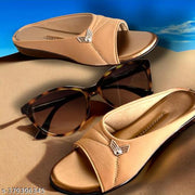 Women's Lycra Wedge Fashion Sandal | Casual Comfortable Extra Soft Ladies Footwear ||  Comfortable Lycra Slippers For Women || Soft Bottom Lycra Slippers For Women