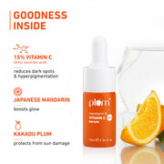 Plum Goodness 15% Vitamin C & Mandarin Serum For Glowing Skin