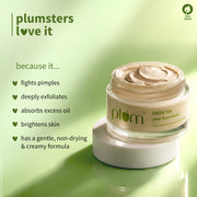 Plum Goodness Green Tea Clear Face Mask For Oily & Acne-Prone Skin