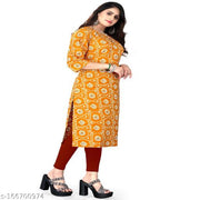 Polyster/Crepe fabric-Banita Drishya Kurtis