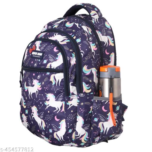 Hyper Adam for Girls College . Coaching Backpack Tuition Bag Waterproof School Bag (Blue, 27 L)
