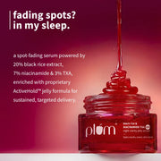 Plum Goodness Black Rice & 10% Niacinamide-TXA Night Clarity Jelly Serum