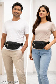 Unisex Water Resistant Waist Bag Side Sling for Travel & Daily Use