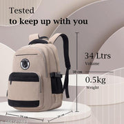 Sports By Tinytot 34 Litre, Stylish & Trendy Water Resistant Hi Storage School Collage Travel Laptop Backpack Bag for Boys, Girls, Mens &  Womens, 20 Inches