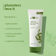 Plum Goodness Green Tea Pore Cleansing Face Wash For Oily & Acne-Prone Skin | 150 ml