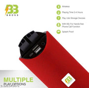 Bluetooth Speaker TG-113 Stylish, portable and super powerful ultra sound boost Wireless Speaker (Color Red)