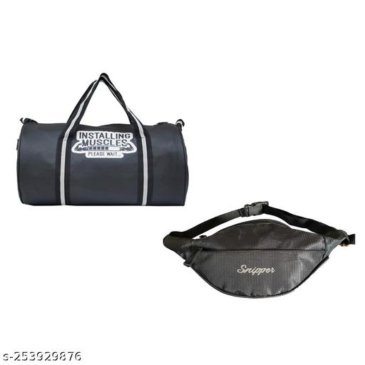 Gym bag and waist bag combo