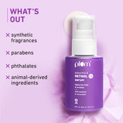 Plum Goodness 1% Retinol & Bakuchiol Face Serum For Ageing Skin | 30 ml