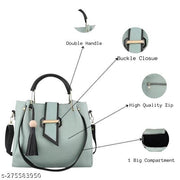 Shoulder PU-Leather Handbags for Women's. Combo Set of 4