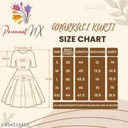 ParamountNx Women's Anarkali Kurti , Trendy Festive Wear, Size- S to XXL