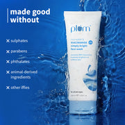 Plum Goodness 2% Niacinamide & Rice Water Face Wash For Clear & Bright Skin | 150 ml