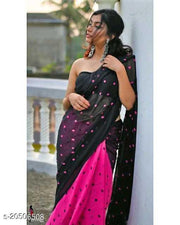 Daily wear Georgette Saree with unstitched blouse piece