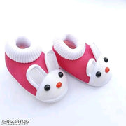 Kids with fabulous desigins & colors booties  Baby shoes/ Baby Booties/ Booties/ New born baby shoes for baby boy and baby girl with fancy bunny comfortable and skin friendly pack of 3 pair