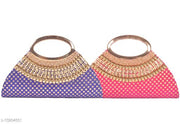 Trendy Women's Multicolor Clutch