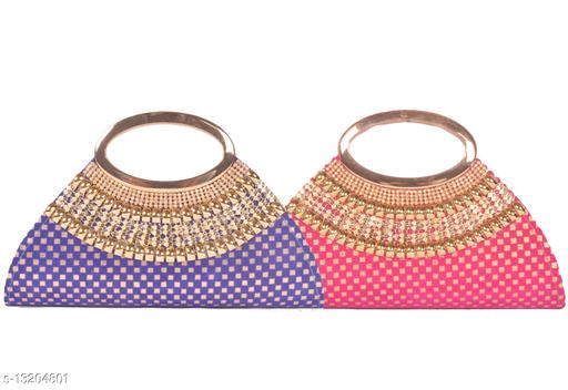 Trendy Women's Multicolor Clutch