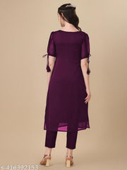 Embroidery Silk Kurti