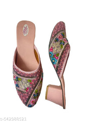 heel Embroidery Half multi jutis for women