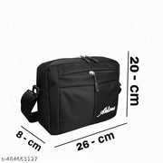 Unisex Crossbody Sling Bag - Compact Polyester Shoulder Bag for Men & Women (26x20x8 cm)