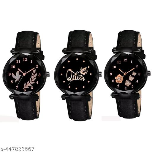 Analog Watch Combo For Women(Pack Of 3)