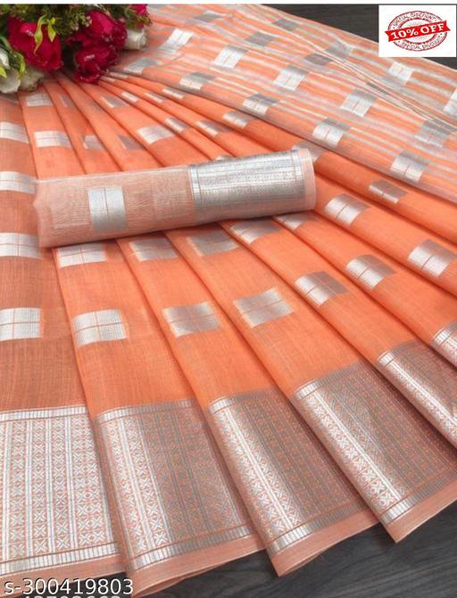 New Fency Linen Saree