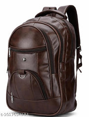 Stylish Tan Leather Backpack For School Office And College || Backpack For Mens || Backpack For Boys || Backpack For Unisex || Tan Faux Leather Backpack for Men & Women
