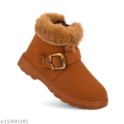 KATS Kids Girls hineck Boots with furr  material sole PVC