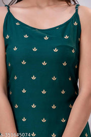 New Trendy Diwali Festive Special Sleeveless Strip Kurti/Kurtis