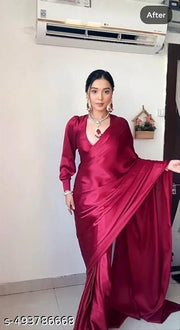 Bollywood plen saree with blouse