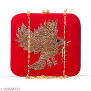 Trendy Embroidery party Wear Clutches