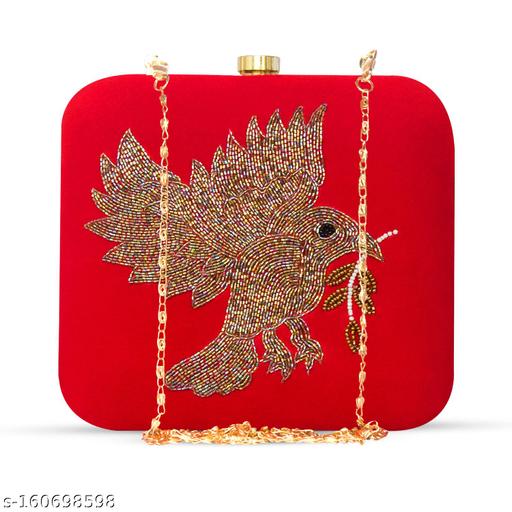 Trendy Embroidery party Wear Clutches