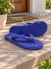 YUKI Unisex Accupressure Slippers for Men & Women – Rubber Flip Flops, Hawai Chappal for Home & Daily Use