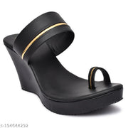 Fancy Wedding Embroidery Wedges Heel Sandal For Women & Girls