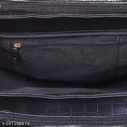Carrylux Woman's Shoulder Bag |Handbag| Purse| Extra Spacious With Detachable Sling Strap And Croco Print