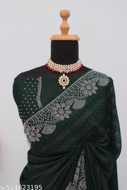 Womens partywear saree Chiffon Sarees Quality Selection