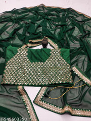 Fency Disener Georgette Pretty Sarees With New Fency Border With Blouse Piece.