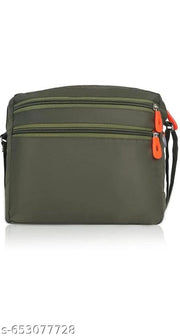 Green unisex sling bag crossbody shoulder bag with Adjustable strap Durable for Travel Office Daily use