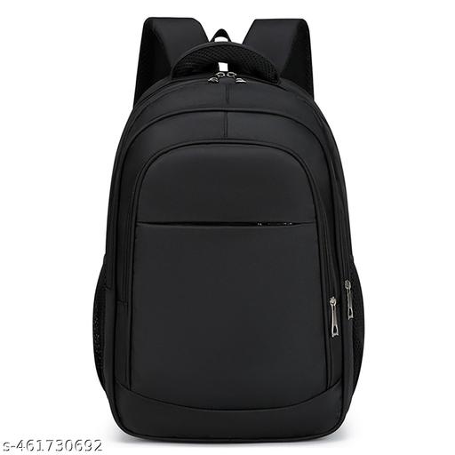 SYGA Backpack for Men & Women Oxford Cloth School Student Travel Bag(Black)