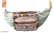 AMAZING BELIVER Hemp Bag for Men & Women Waist Belt Bag Handmade Hemp waist bag  (Multicolor)