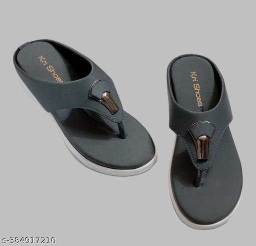 letest casual woman grey wedges