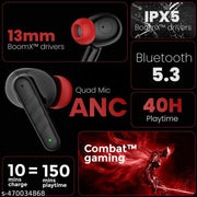 WAVE Earbuds 12 hours playtime bluetooth wireless headphones earphone bluetooth headset
